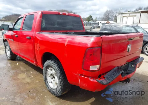 2012 Ram 1500 St из США, поврежденный, VIN 1C6RD7KT3CS227372